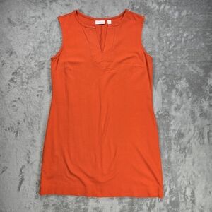 New York & Company Orange Sleeveless Dress Size Large